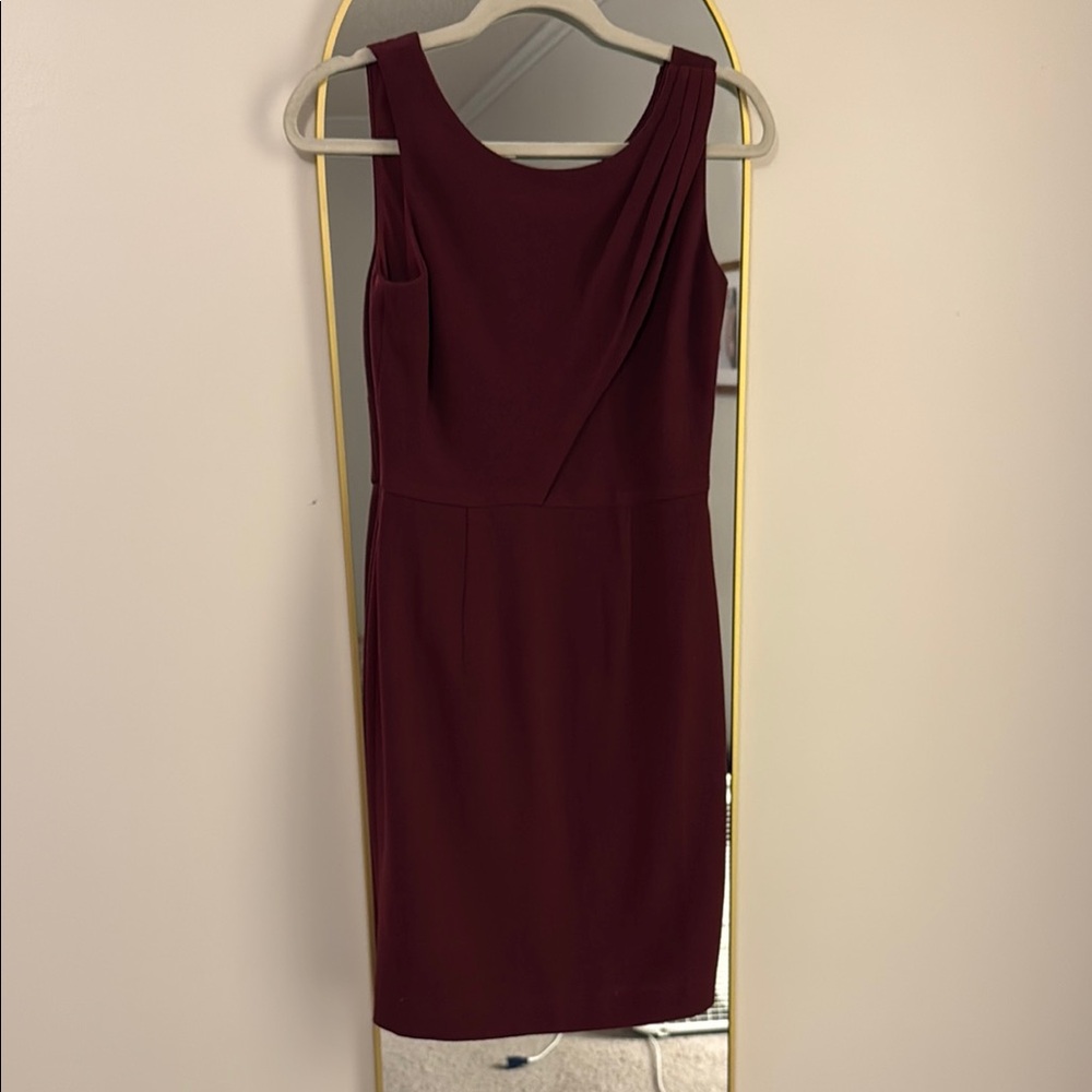 White House Black Market Wine Red Dress